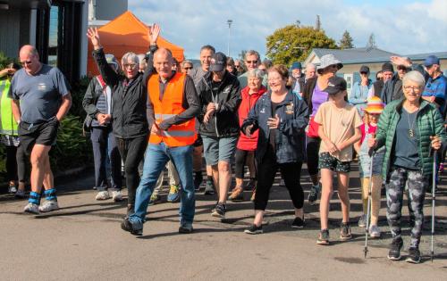 Rotorua walkers setting off