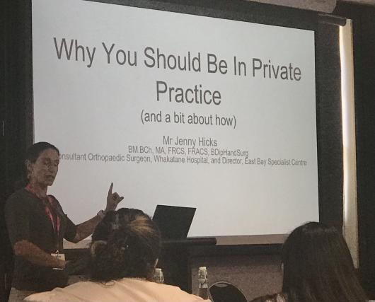 Mr Jenny Hicks on "Why do private?"